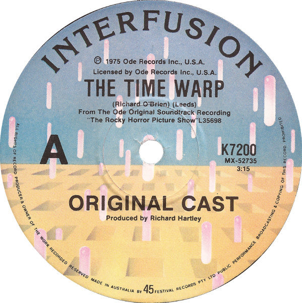 The Rocky Horror Picture Show Original Cast* : The Time Warp (7", Single, 1st)