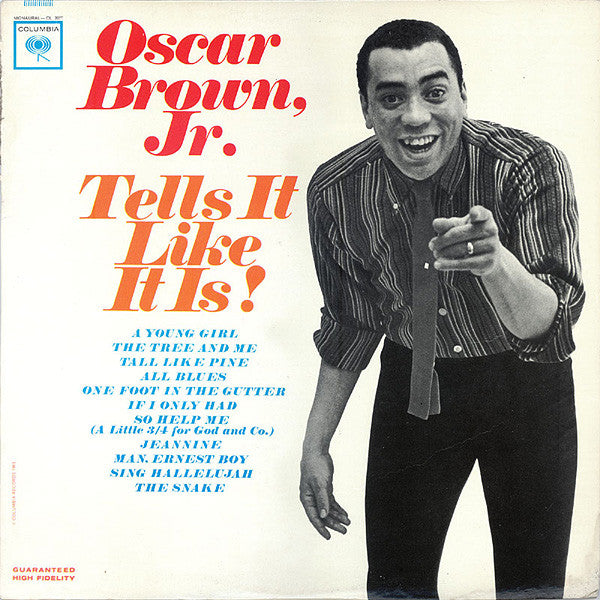 Oscar Brown Jr. : Tells It Like It Is! (LP, Album, Mono)