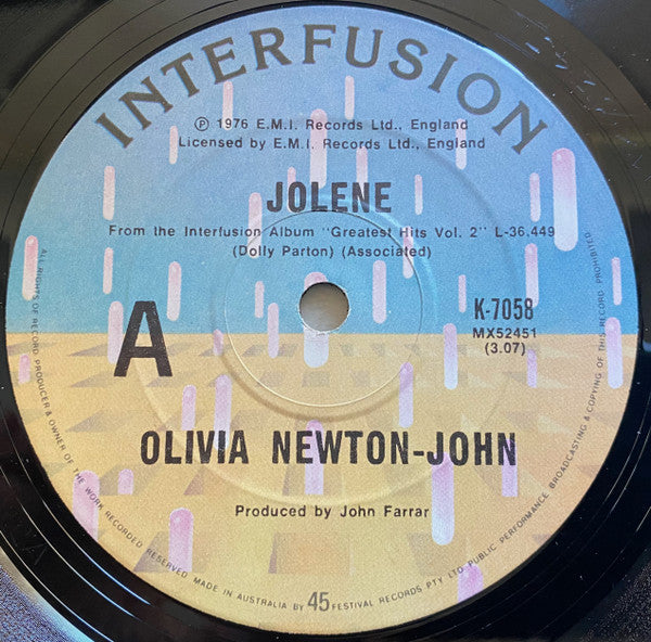 Olivia Newton-John : Jolene (7", Single)