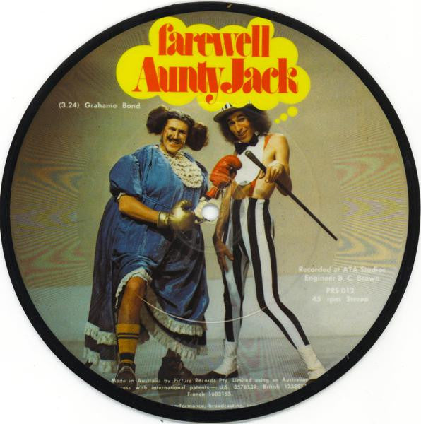 Aunty Jack / Grahame Bond : Farewell Aunty Jack (7", Single, Pic)
