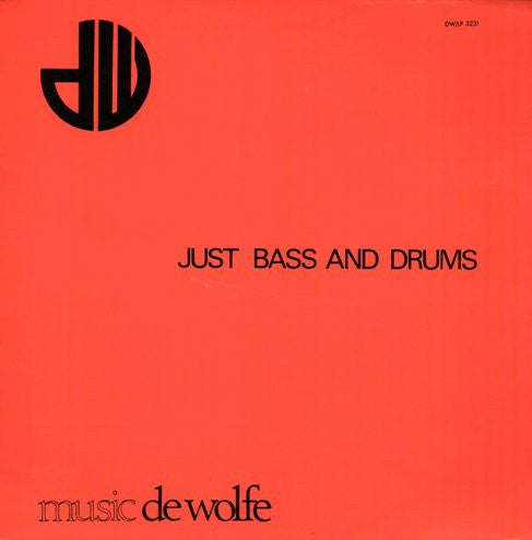 Various : Just Bass And Drums (LP)