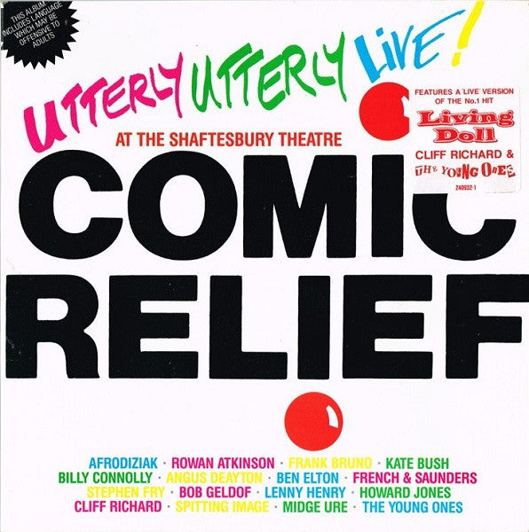 Various : Comic Relief Presents Utterly Utterly Live (LP)