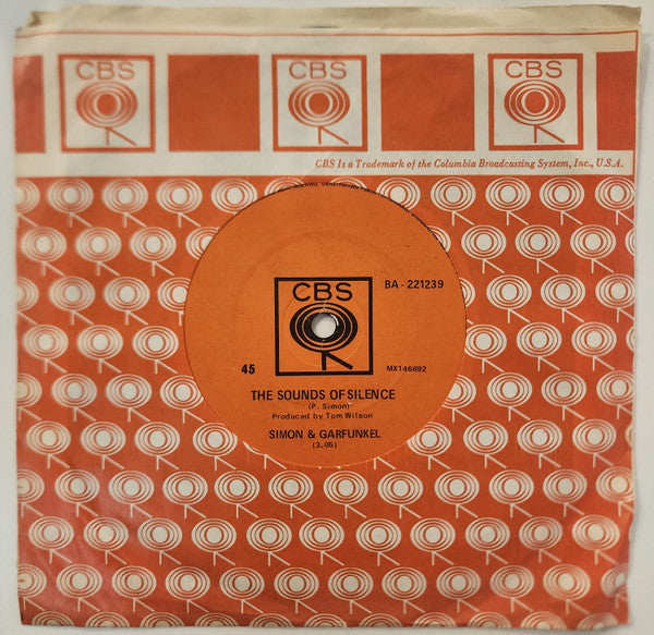 Simon & Garfunkel : The Sounds of Silence (7", Single)