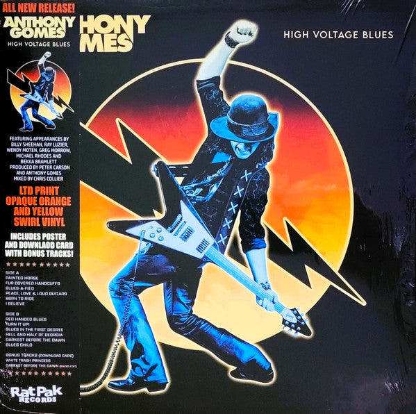 Anthony Gomes : High Voltage Blues (LP, Album, Ltd, Opa)