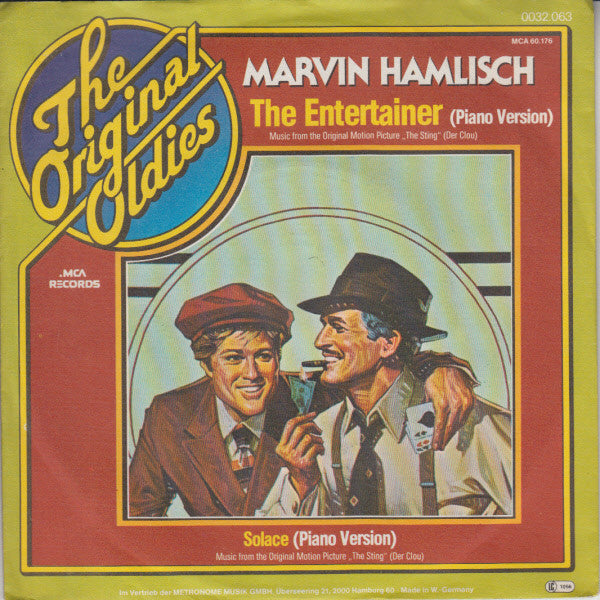Marvin Hamlisch : The Entertainer (7", Single, RE)