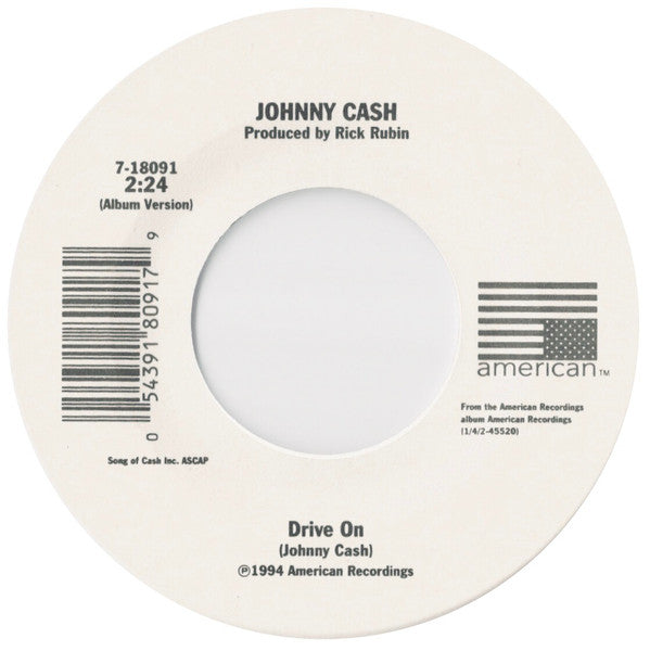 Johnny Cash : Drive On / Delia's Gone (7", Spe)