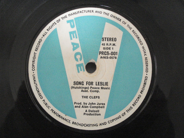 The Clefs (3) : Song For Leslie (7")