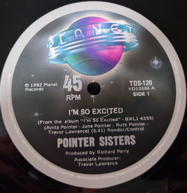 Pointer Sisters : I'm So Excited (12")