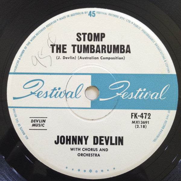 Johnny Devlin : Stomp The Tumbarumba (7", Single)