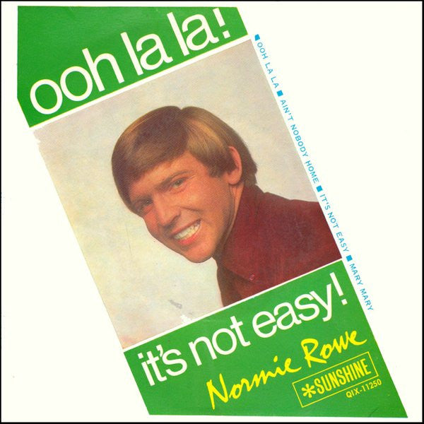 Normie Rowe : Ooh La La! It's Not Easy! (7", EP)