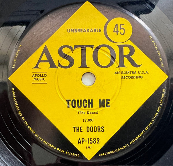 The Doors : Touch Me (7", Single)
