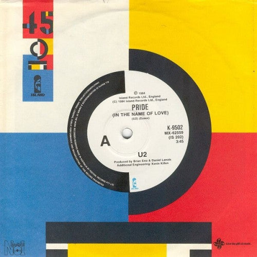 U2 : Pride (In The Name Of Love) (7", Single)