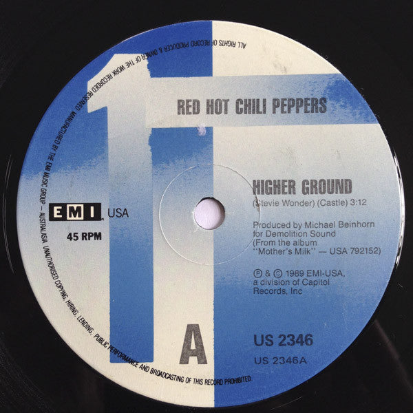 Red Hot Chili Peppers : Higher Ground (7", Single)