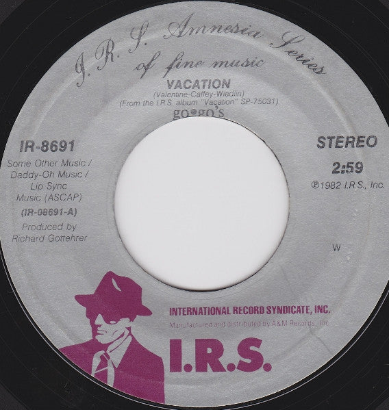 Go-Go's : Vacation (7", Single, Styrene)