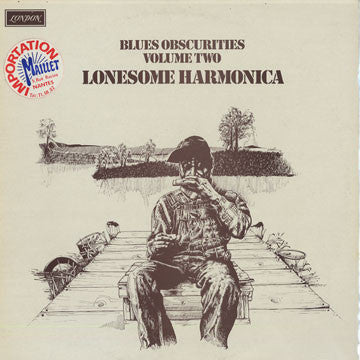 Various : Blues Obscurities Volume Two Lonesome Harmonica (LP, Comp, Mono, RE)