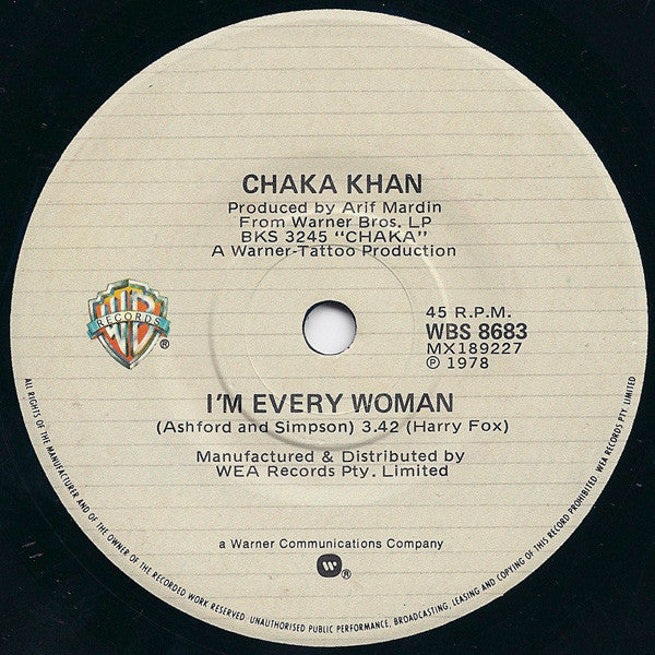 Chaka Khan : I'm Every Woman (7", Single)