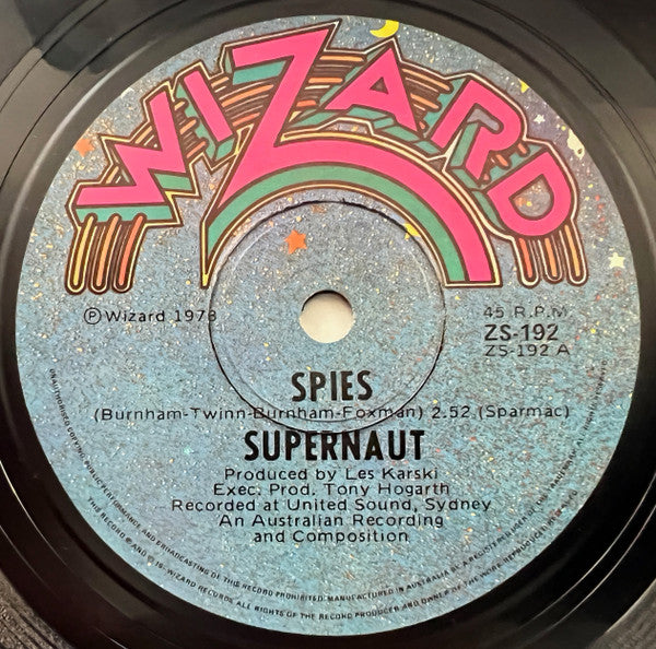 Supernaut (3) : Spies / Misfits (7", Single)