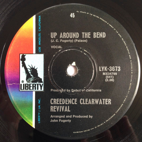 Creedence Clearwater Revival : Up Around The Bend / Run Through The Jungle (7", Single)