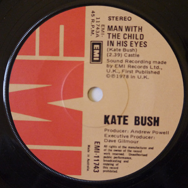 Kate Bush : The Man With The Child In His Eyes (7", Single)