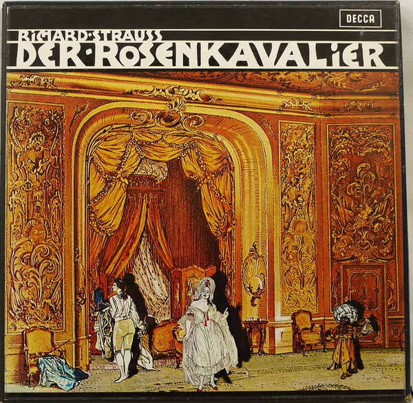 Richard Strauss, Wiener Philharmoniker, Georg Solti, Régine Crespin, Yvonne Minton : Der Rosenkavalier (4xLP, WB + Box)