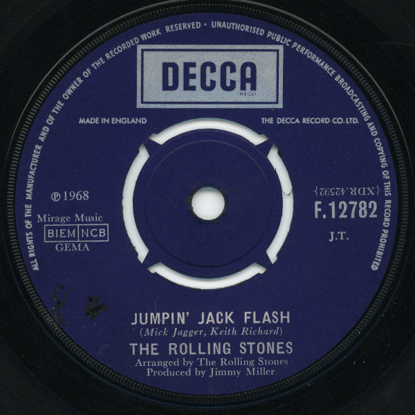 The Rolling Stones : Jumpin' Jack Flash (7")