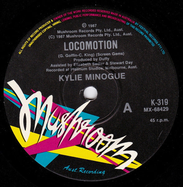 Kylie Minogue : Locomotion (7", Single, Com)