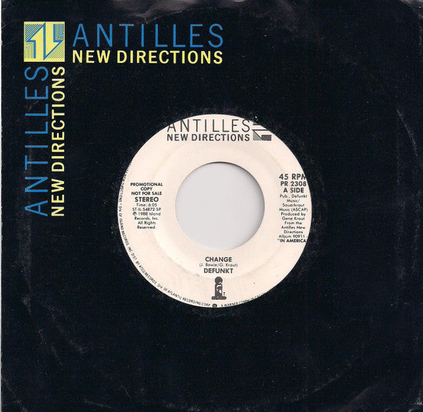 Defunkt : Change (7", Single, Promo)