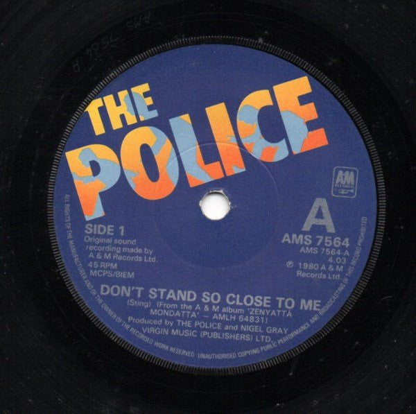 The Police : Don't Stand So Close To Me (7", Single)