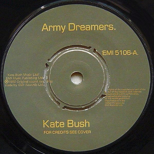Kate Bush : Army Dreamers (7", Single, Bla)