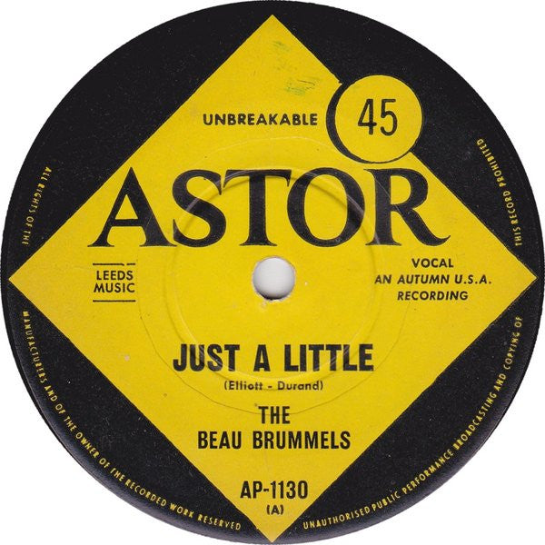 The Beau Brummels : Just A Little (7", Single)