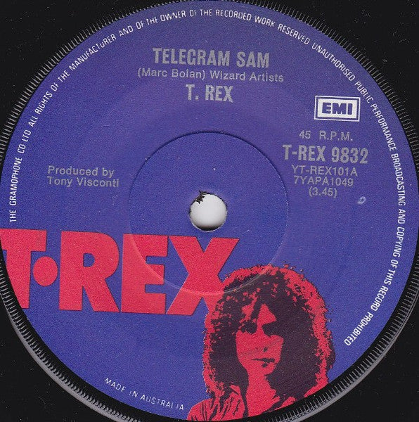 T. Rex : Telegram Sam (7", Single)