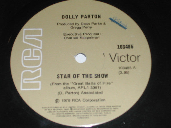Dolly Parton : Star Of The Show (7", Single)