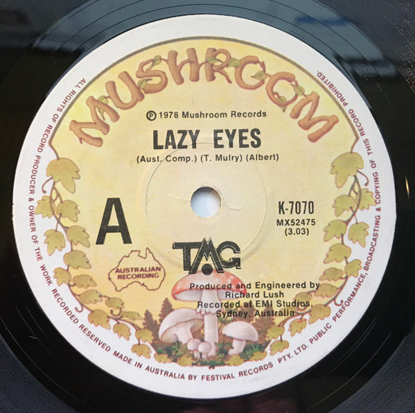Ted Mulry Gang : Lazy Eyes (7", Single)