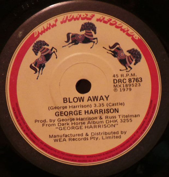George Harrison : Blow Away (7", Single)