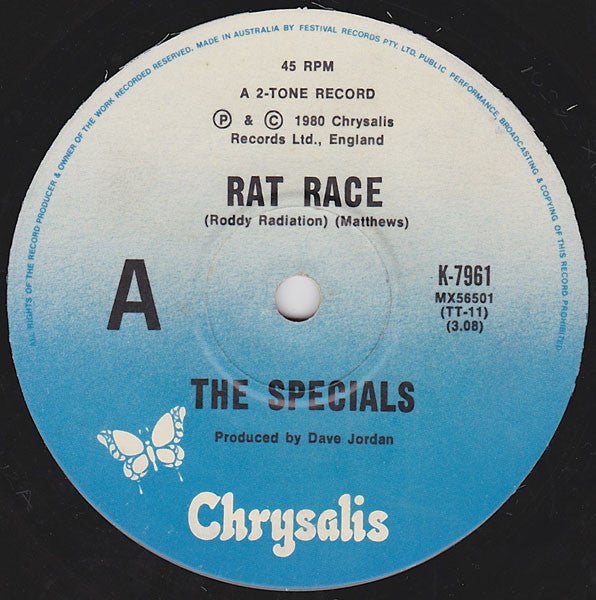 The Specials : Rat Race (7", Single)
