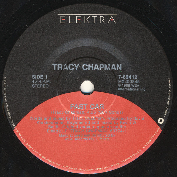 Tracy Chapman : Fast Car (7", Single)