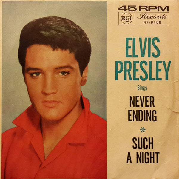 Elvis Presley With The Jordanaires : Such A Night (7", Single)