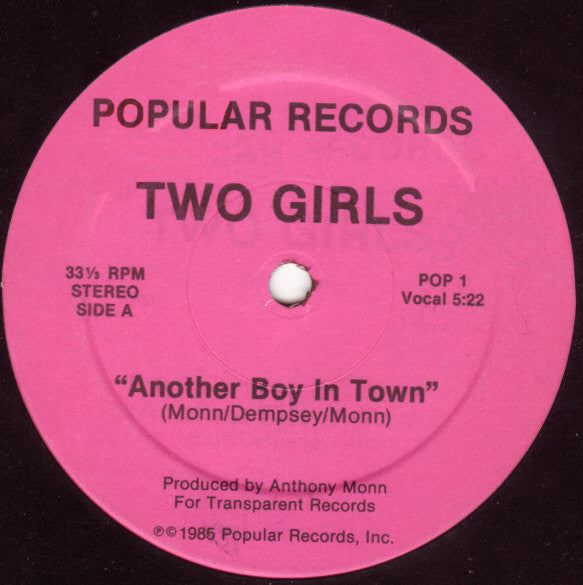 Two Girls : Another Boy In Town (12")