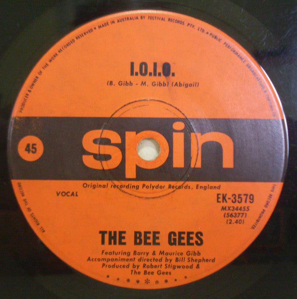 The Bee Gees* : I.O.I.O. (7", Single)