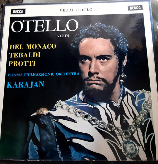 Giuseppe Verdi, Mario del Monaco, Renata Tebaldi, Aldo Protti, Wiener Philharmoniker, Herbert von Karajan : Otello (3xLP, RP + Box)