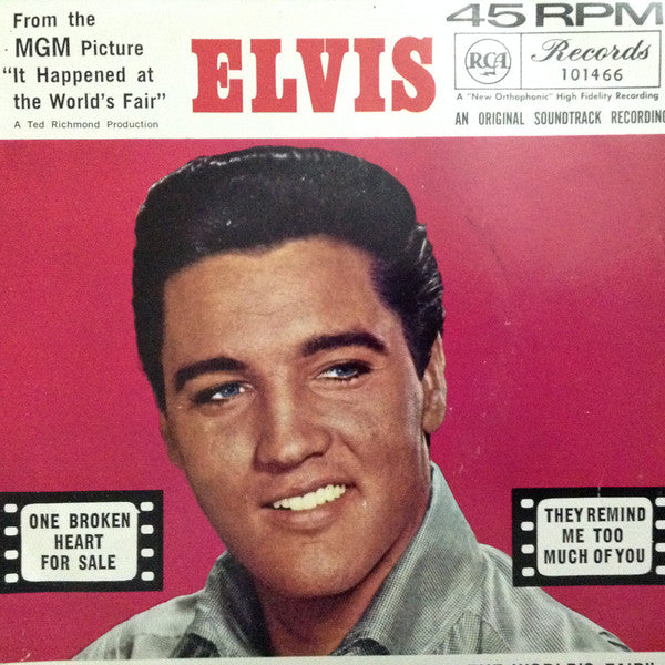Elvis Presley With The Mellomen : One Broken Heart For Sale (7", Single)