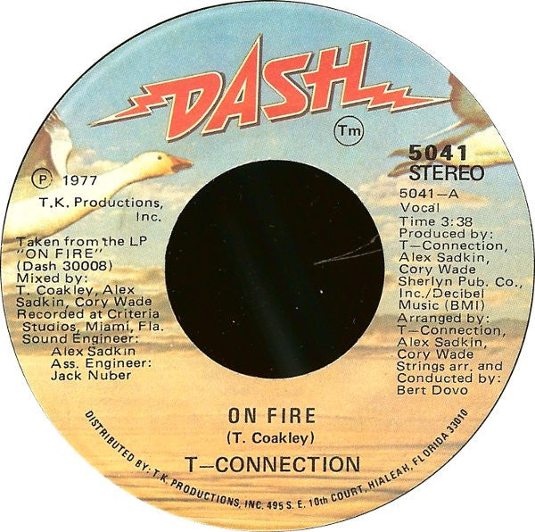 T-Connection : On Fire / Go Back Home (7", RP)