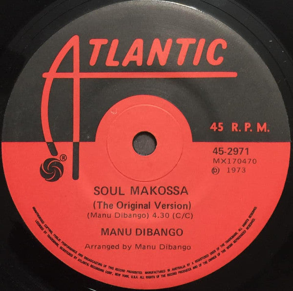 Manu Dibango : Soul Makossa (7", Single)