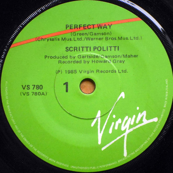 Scritti Politti : Perfect Way (7", Single)