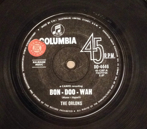 The Orlons : Bon-Doo-Wah (7", Single)