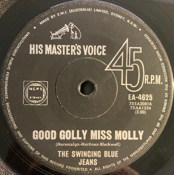 The Swinging Blue Jeans : Good Golly Miss Molly (7", Single)