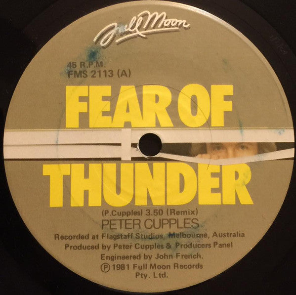 Peter Cupples : Fear Of Thunder (7", Single)