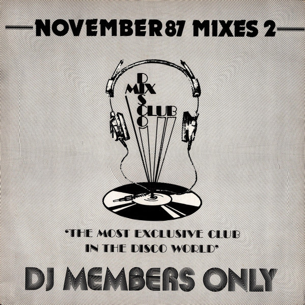 Various : November 87 Mixes 2 (12", P/Mixed)