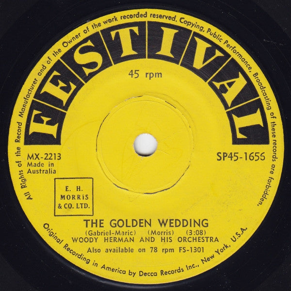 Woody Herman And His Orchestra : The Golden Wedding (7", Single)