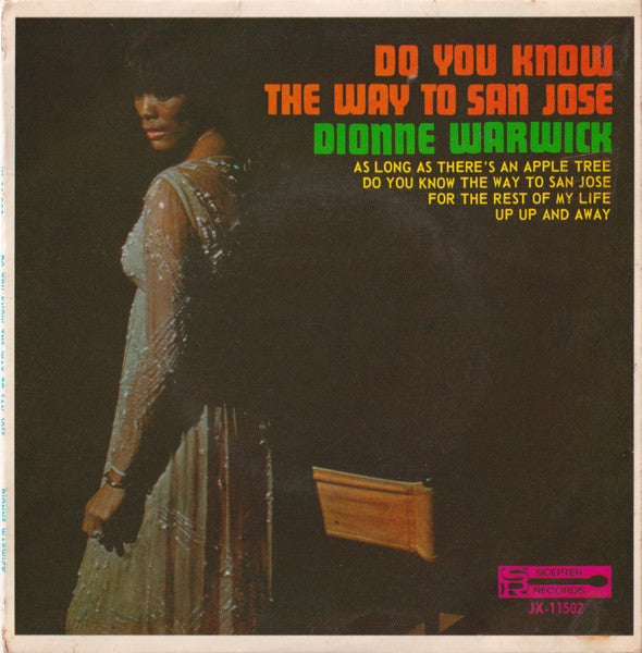 Dionne Warwick : Do You Know The Way To San Jose (7", EP, Mono)